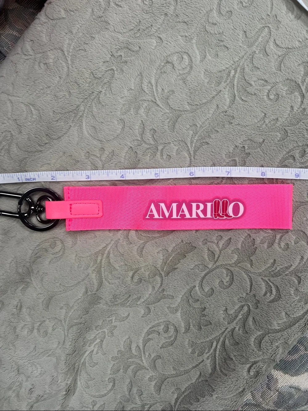 Amarillo Pink Keyring Wrist Strap 9” Brand New!